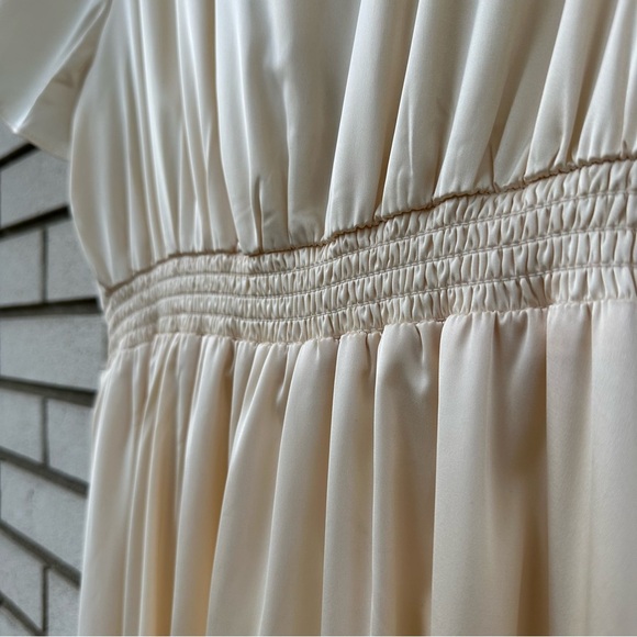 NWT Baltic Born Poppy Satin Midi Dress Cream Ivory - Picture 9 of 14